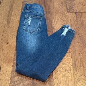 Sonikki Girl’s Blue Ripped Skinny Jeans Size 10